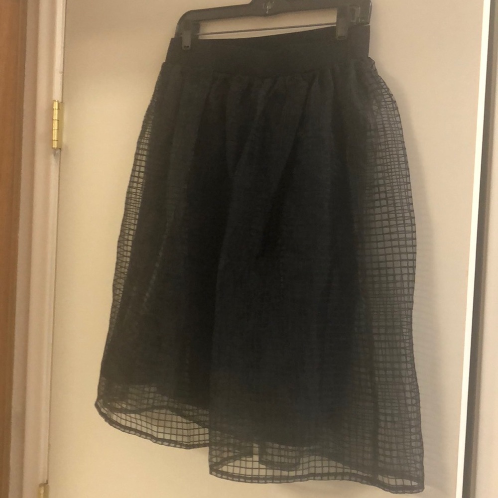 Blue Rain Black Skirt Sz L